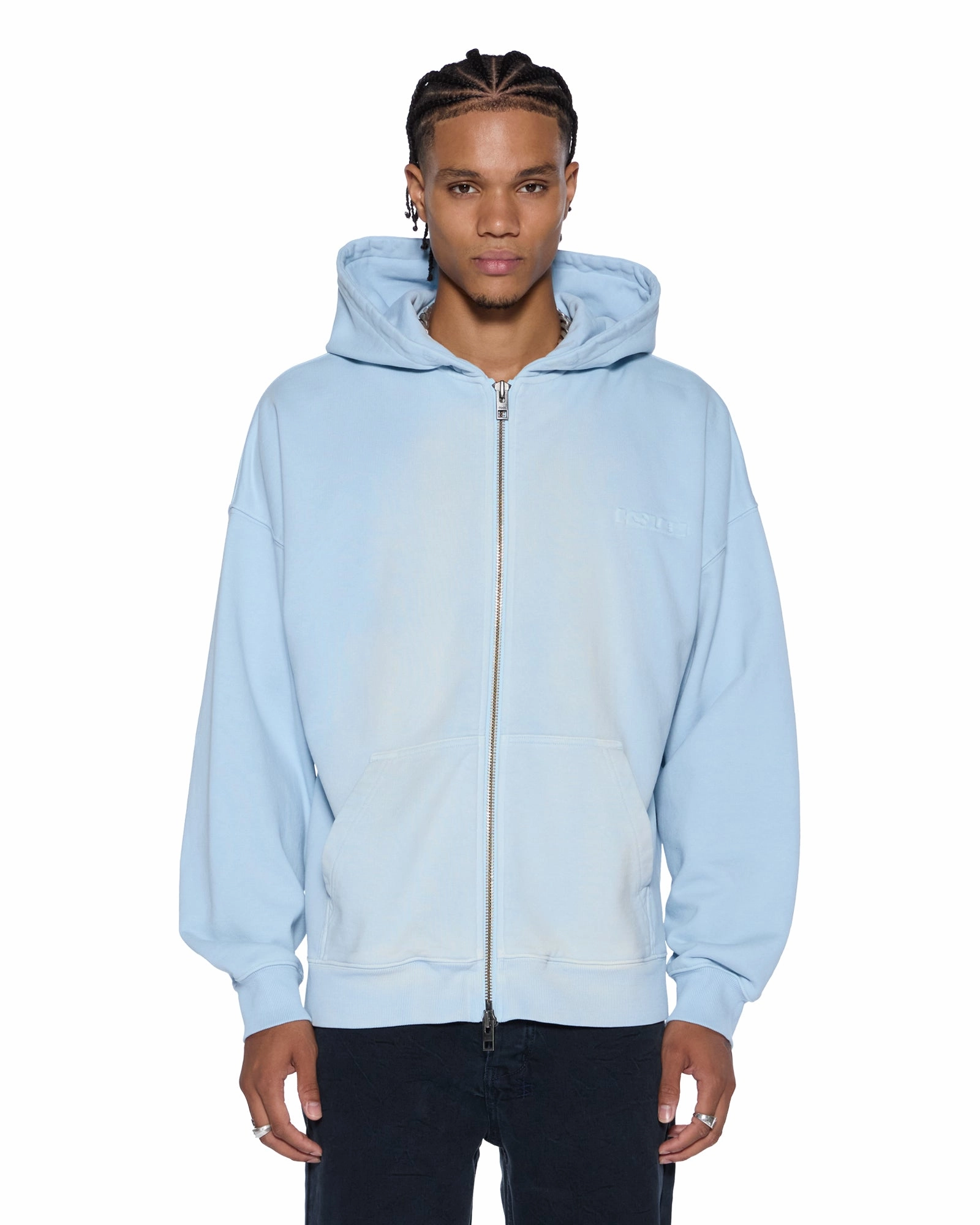 Anti Pilling INTRUDER EKCESS ZIP THRU HOOD ICE MIST