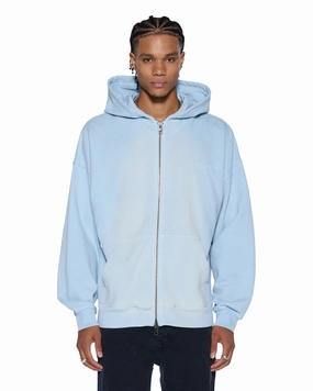 Anti Pilling INTRUDER EKCESS ZIP THRU HOOD ICE MIST