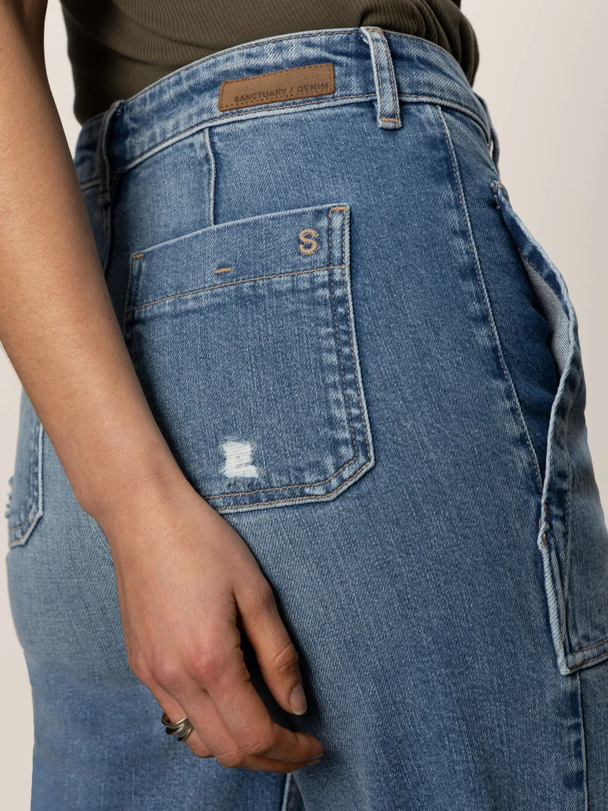 Active Flex Stretch Fit Wear Soleil 90's Straight High Rise Jeans Medium
