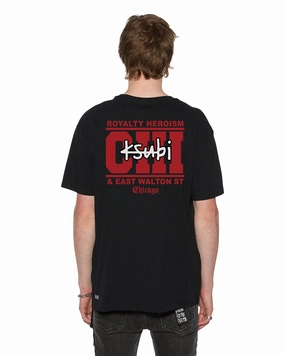 Flexible Shoulder Seams CHICAGO AND THE STREETS SS BIGGIE TEE BLACK