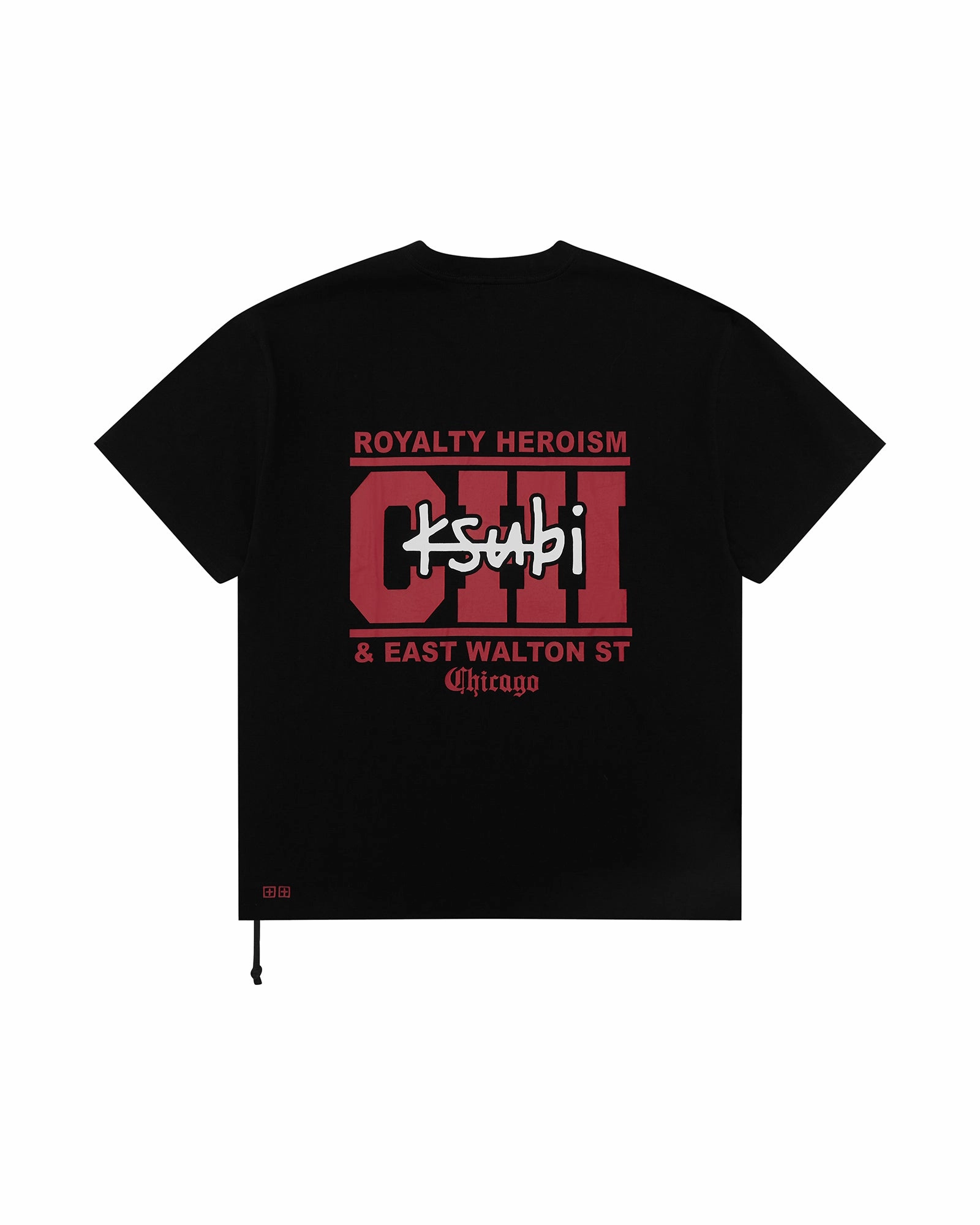 Soft Material CHICAGO AND THE STREETS SS BIGGIE TEE BLACK
