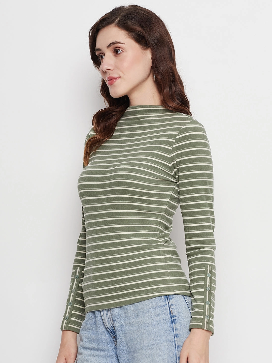 NonSlip Grip Tape LowMaintenance Madame Green Knitted Top