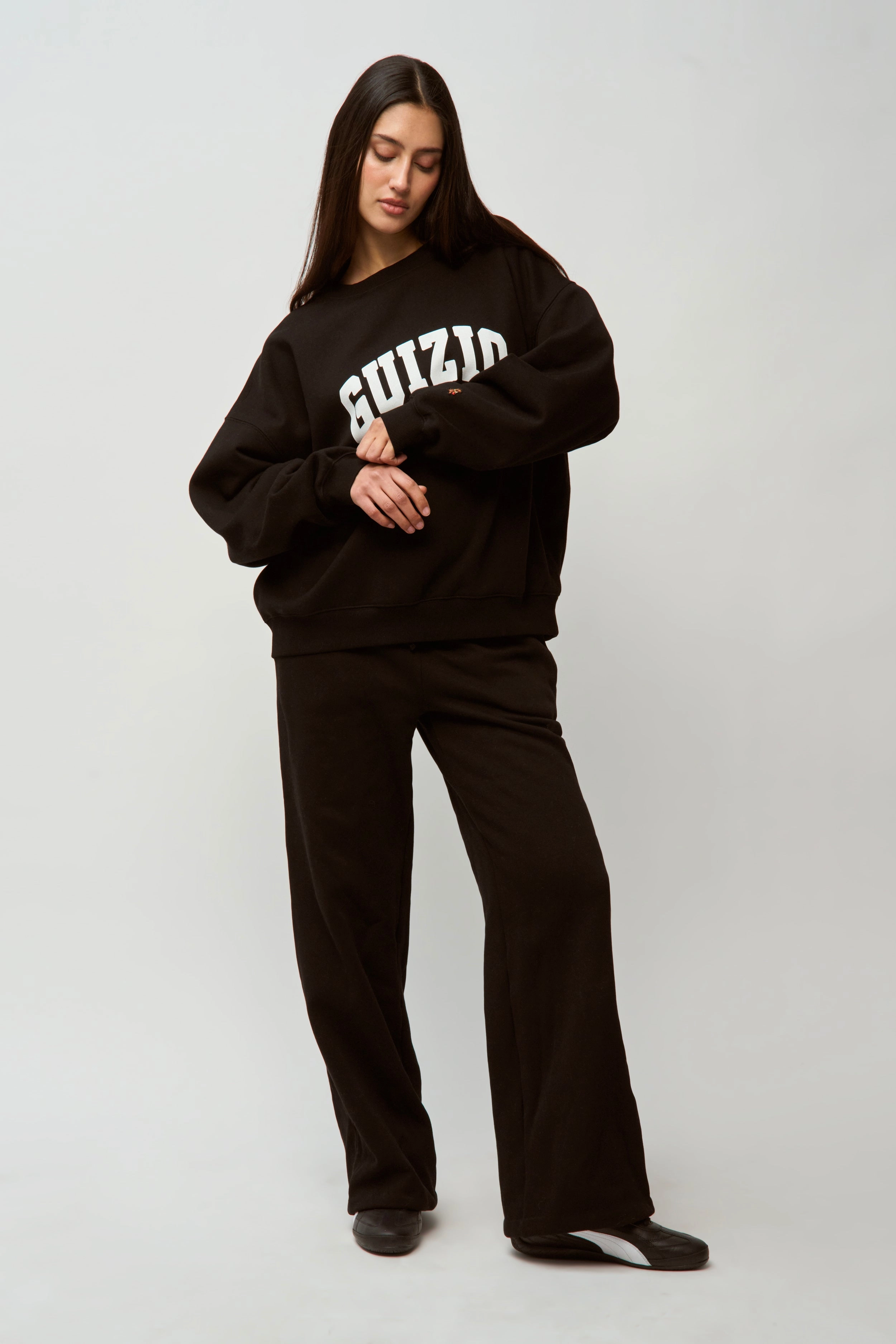 Breathable Liner Integration Flexible Side Gusset Guizio Fleece Crewneck