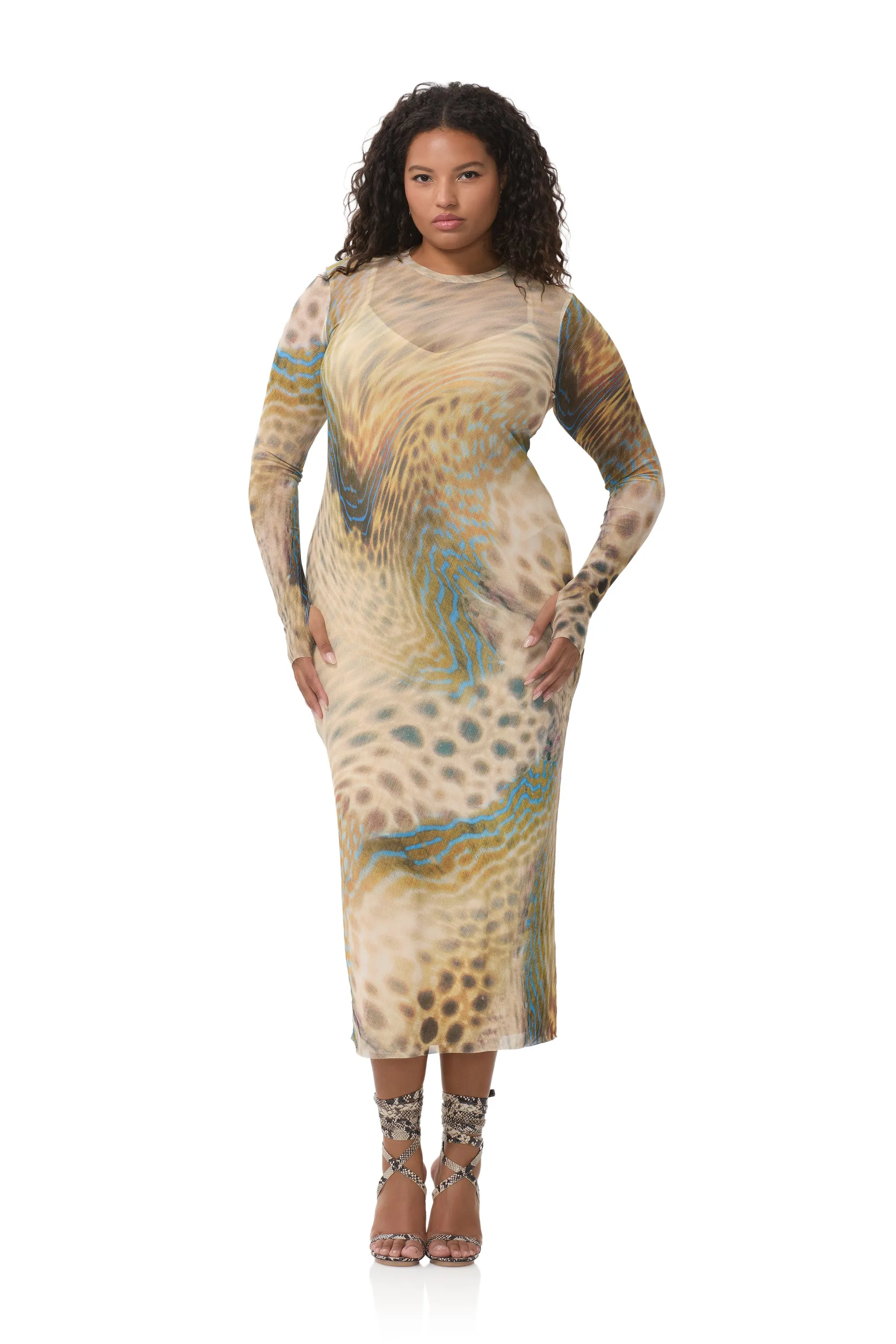 Ashland Dress - Fish Scale Swirl Sporty Comfort Neutral Feel