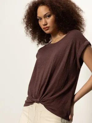 Wrinkle Free Fabric Classic Comfort Knotted Muscle Tee Mesa