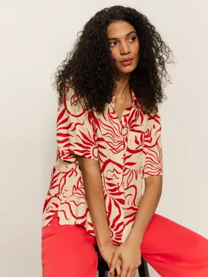 Layer-Friendly Relaxed Vacation Shirt Sunny Riviera