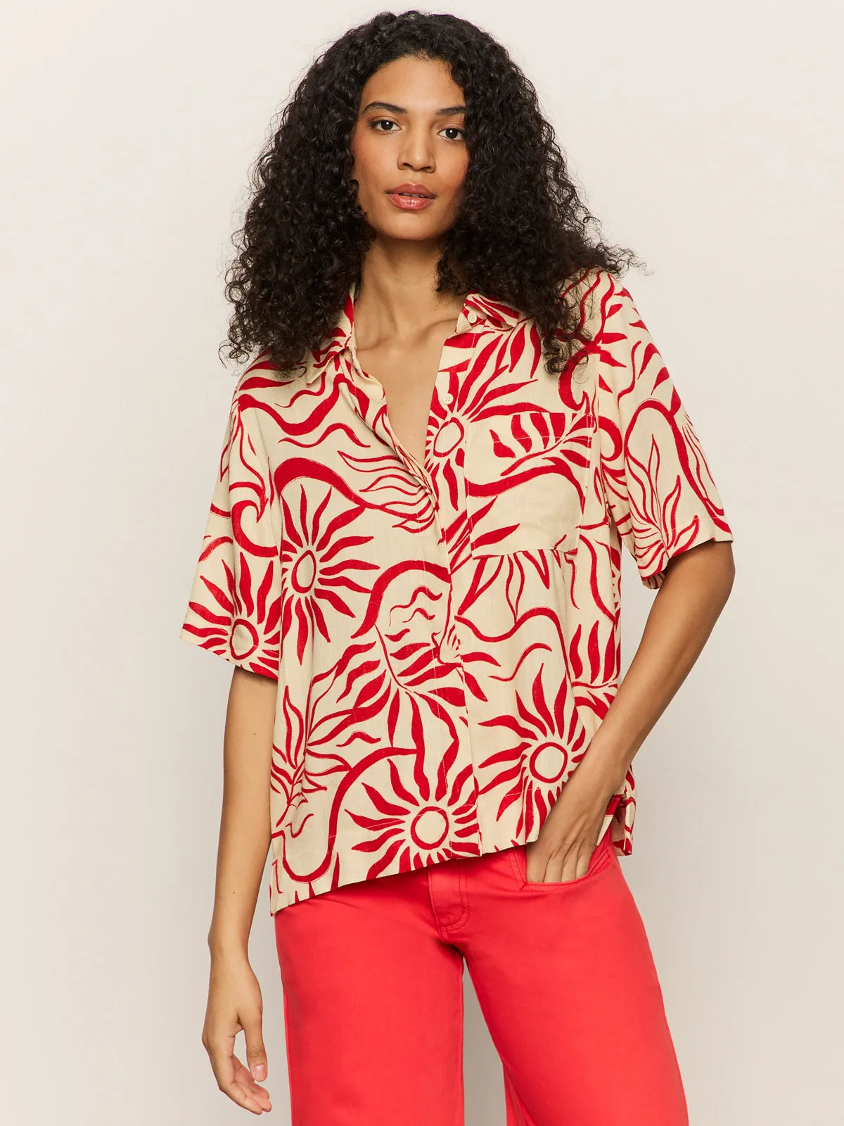 Relaxed Vacation Shirt Sunny Riviera Eco Certified Textile