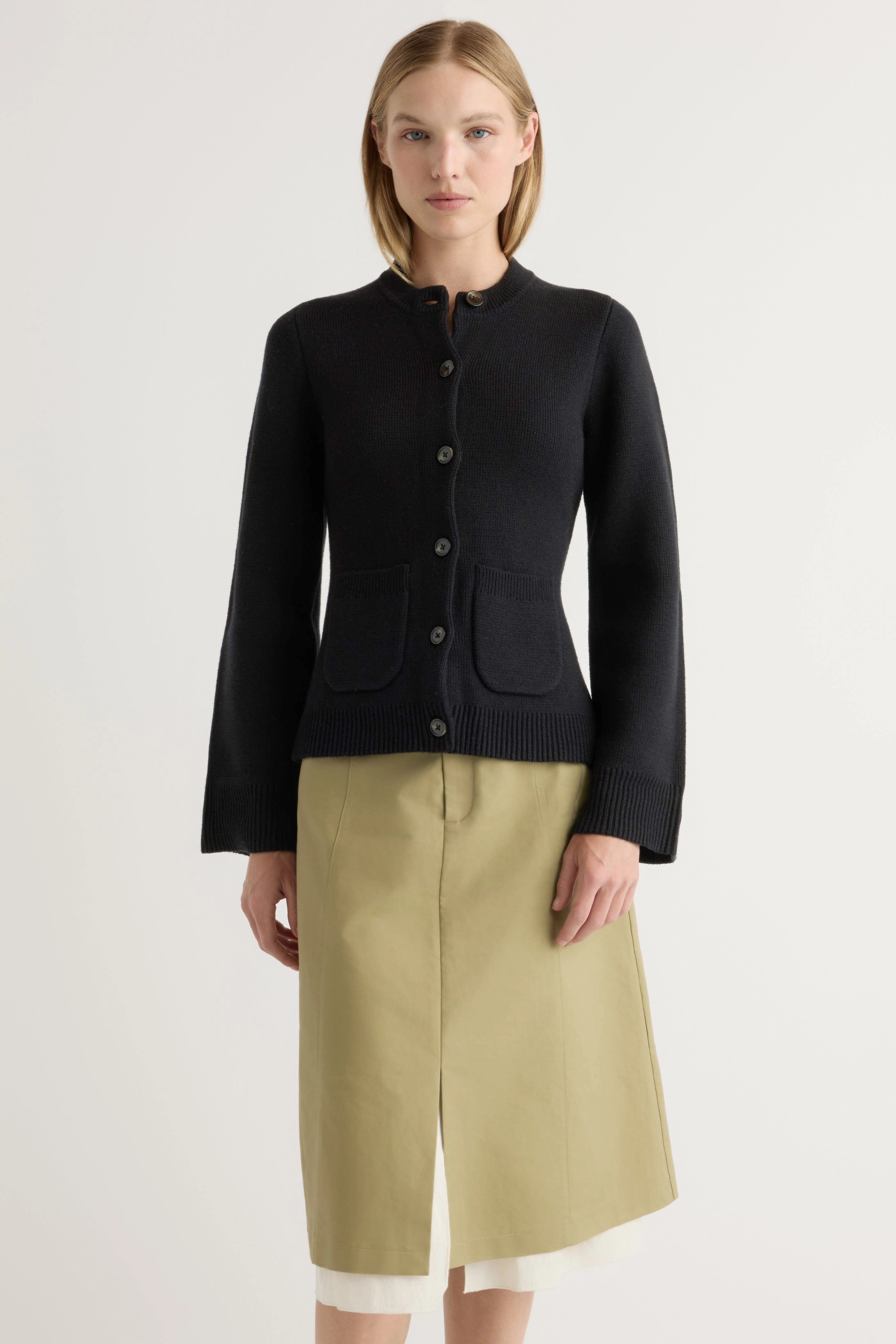 Eames Organic Cotton-Wool Cardigan Ultimate Layering Outdoor Comfort