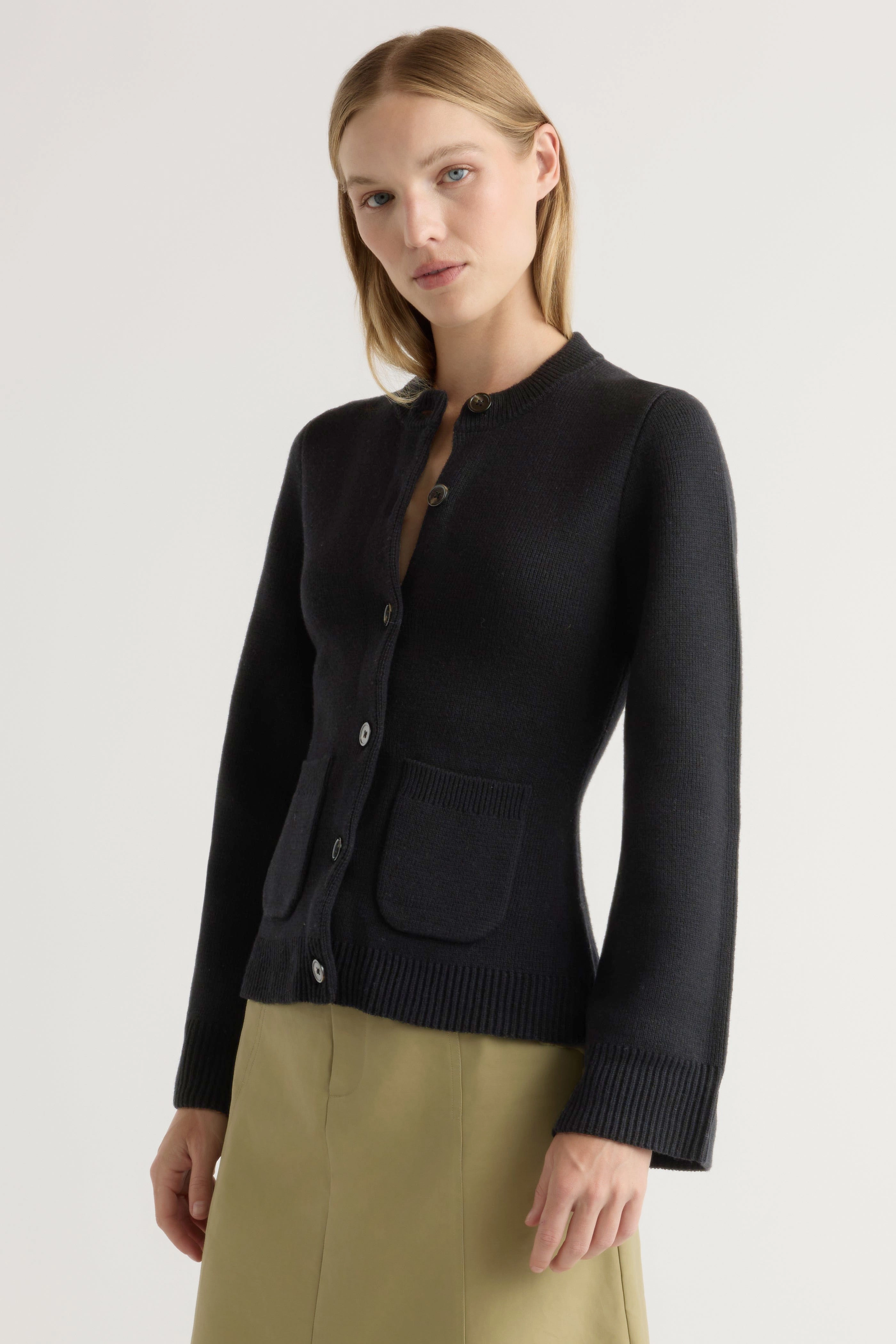 Knitwear Look Chilly Knitwear Eames Organic Cotton-Wool Cardigan