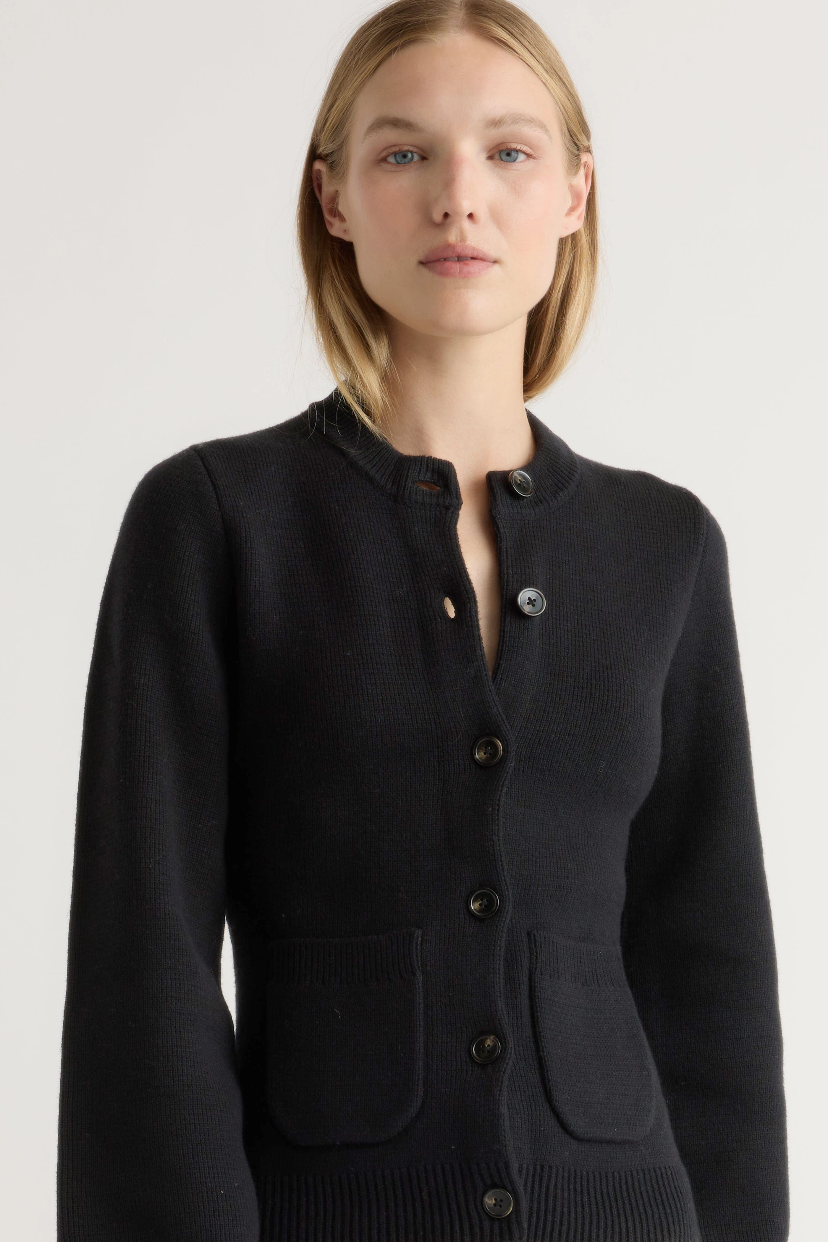 Anti Snag Fabric Eames Organic Cotton-Wool Cardigan