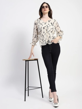 elastic waistband Premium Cotton Blend Madame Solid Dark Blue Skinny Fit Cotton Denim