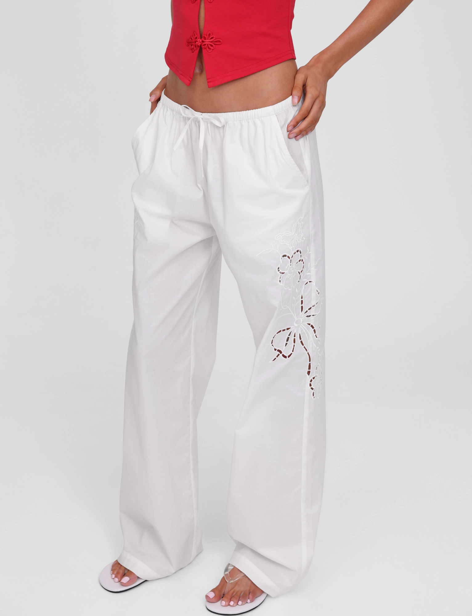 CRESSY PANT - WHITE Work Essential SlimFit