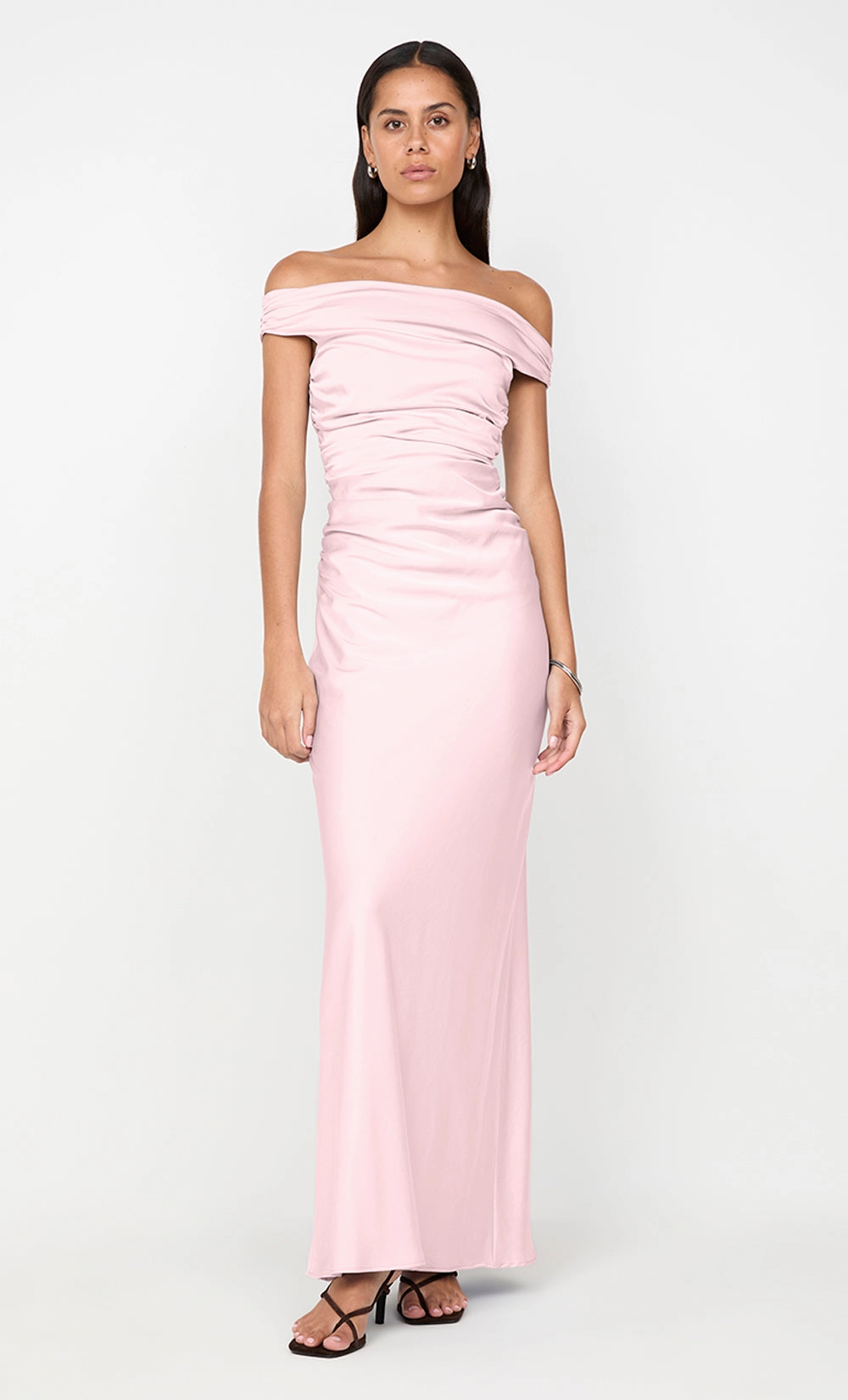 Best-Seller Pure Stitch ETERNITY OFF SHOULDER MAXI - POWDER PINK