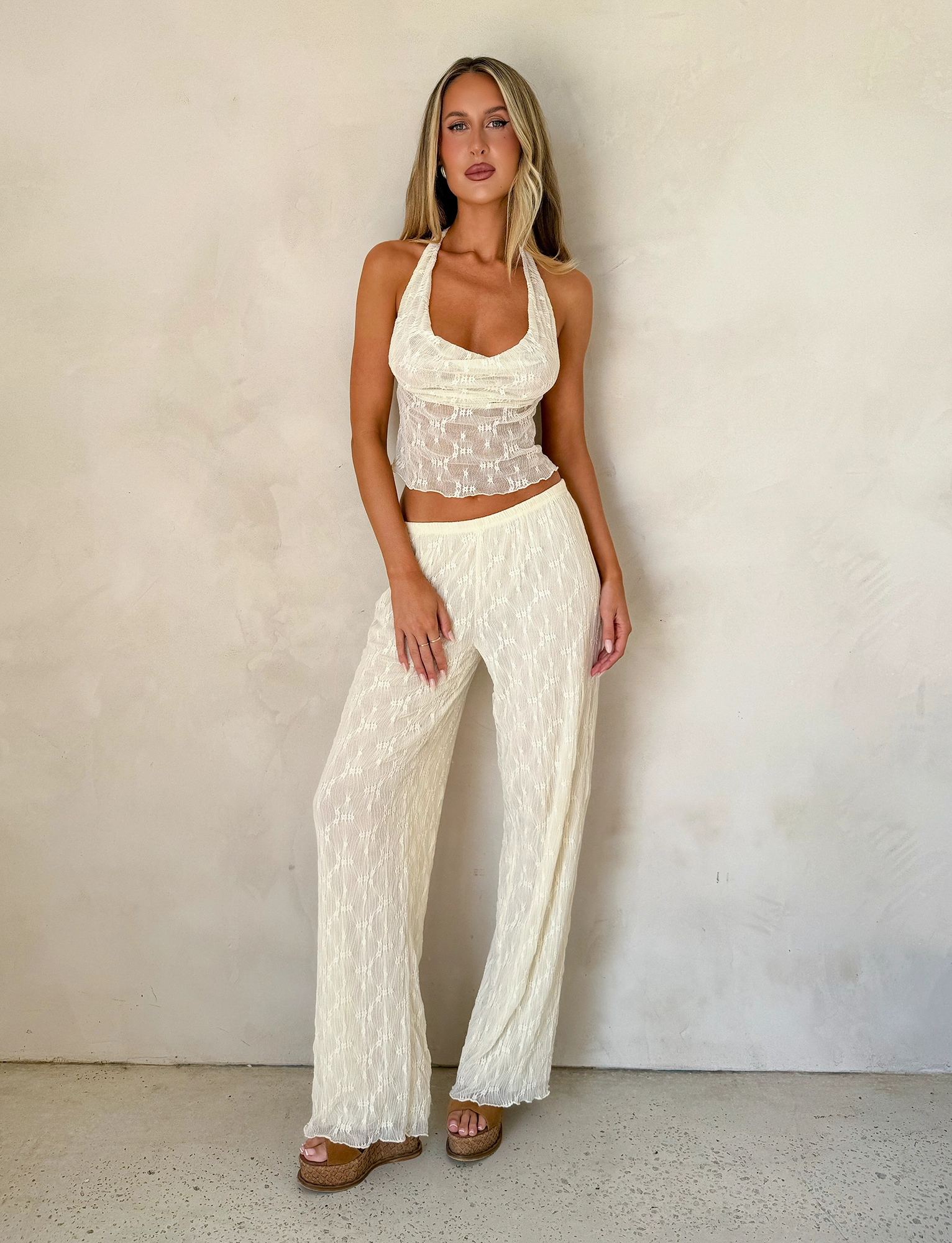 Form Fitting KATERINA PANT - IVORY LACE
