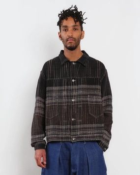 Classic Style Sundae Jacket - Black Blanket Handloom