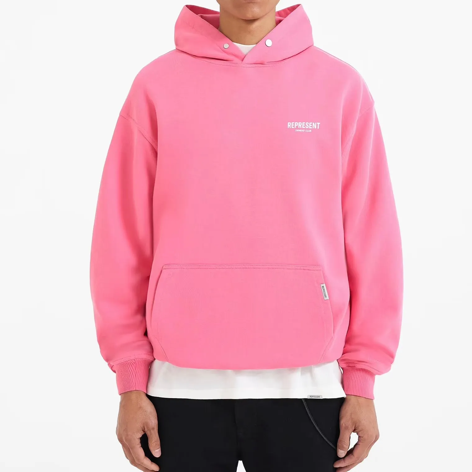 Represent Owners Club Logo Hoodie Bubblegum