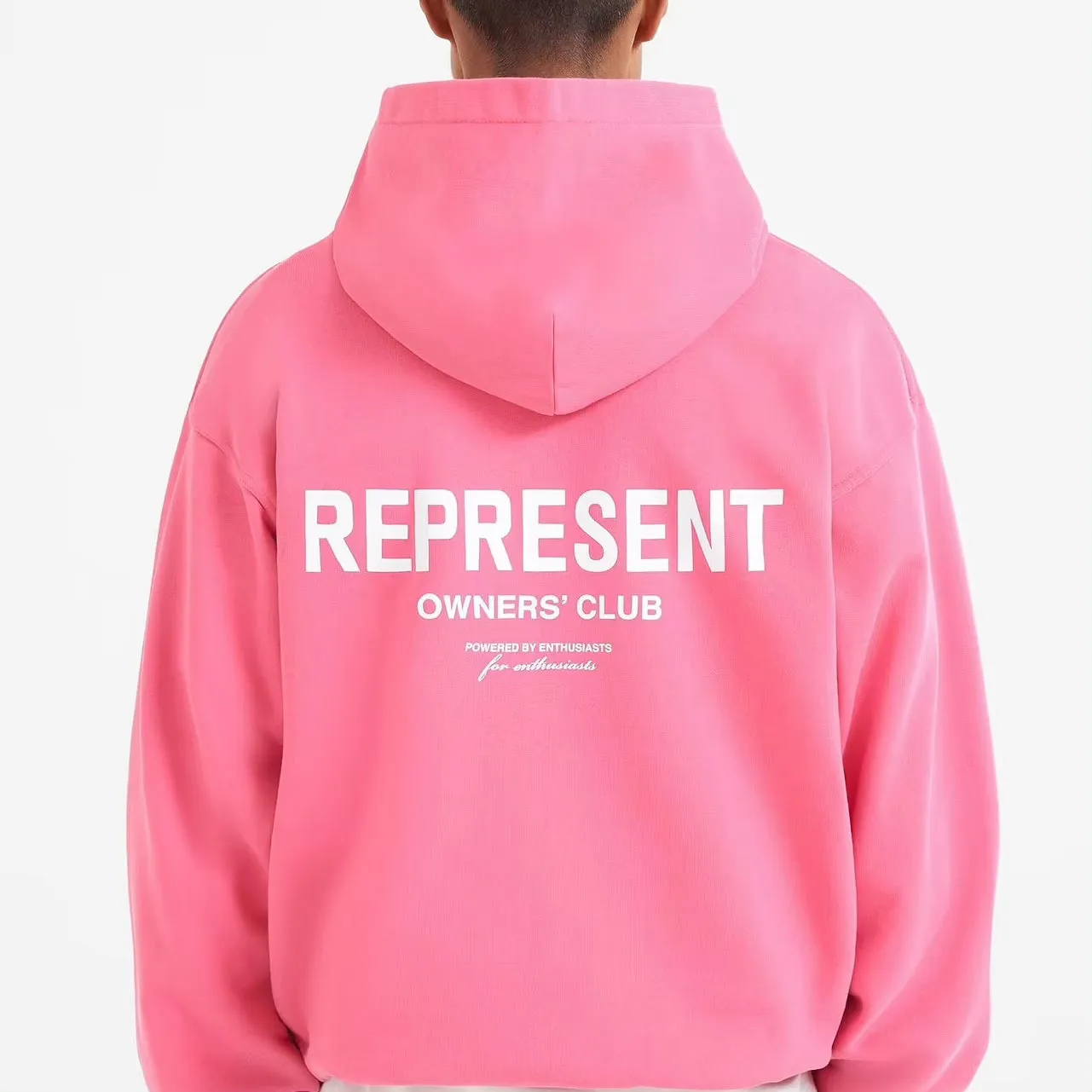 Represent Owners Club Logo Hoodie Bubblegum