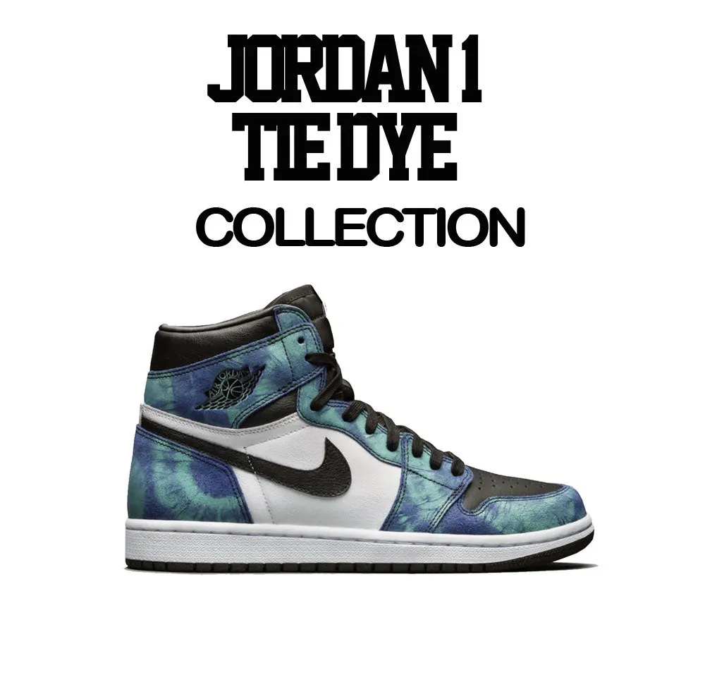 Retro 1 Tie Dye Stitched Shirt