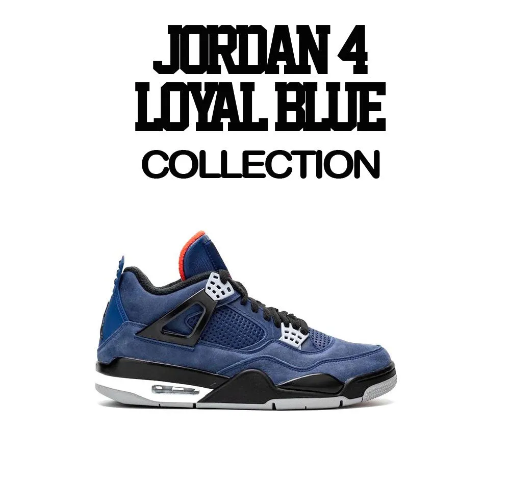 Retro 4 Loyal Blue Finesse Ringer Shirt