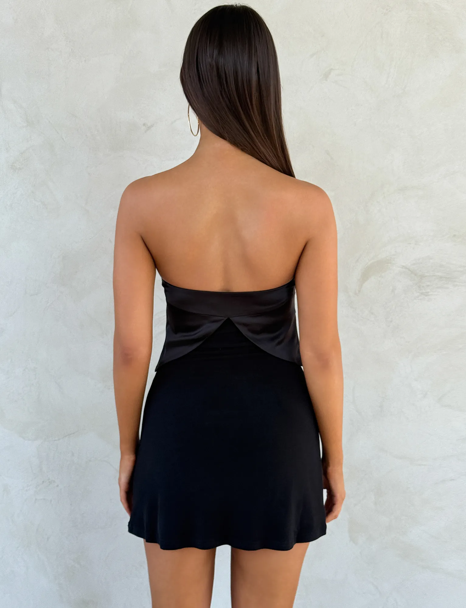 Clean Tone GROVE MINI DRESS - BLACK
