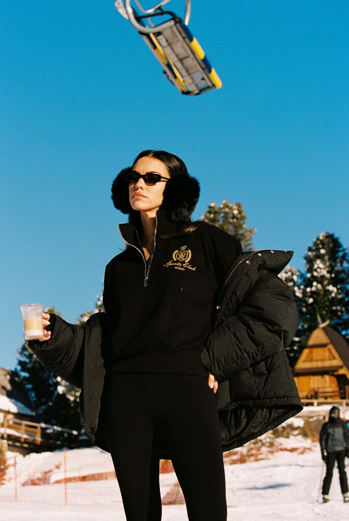Retro Warm Half-Zip Polo Sweatshirt Cozy Layers Sporty Look
