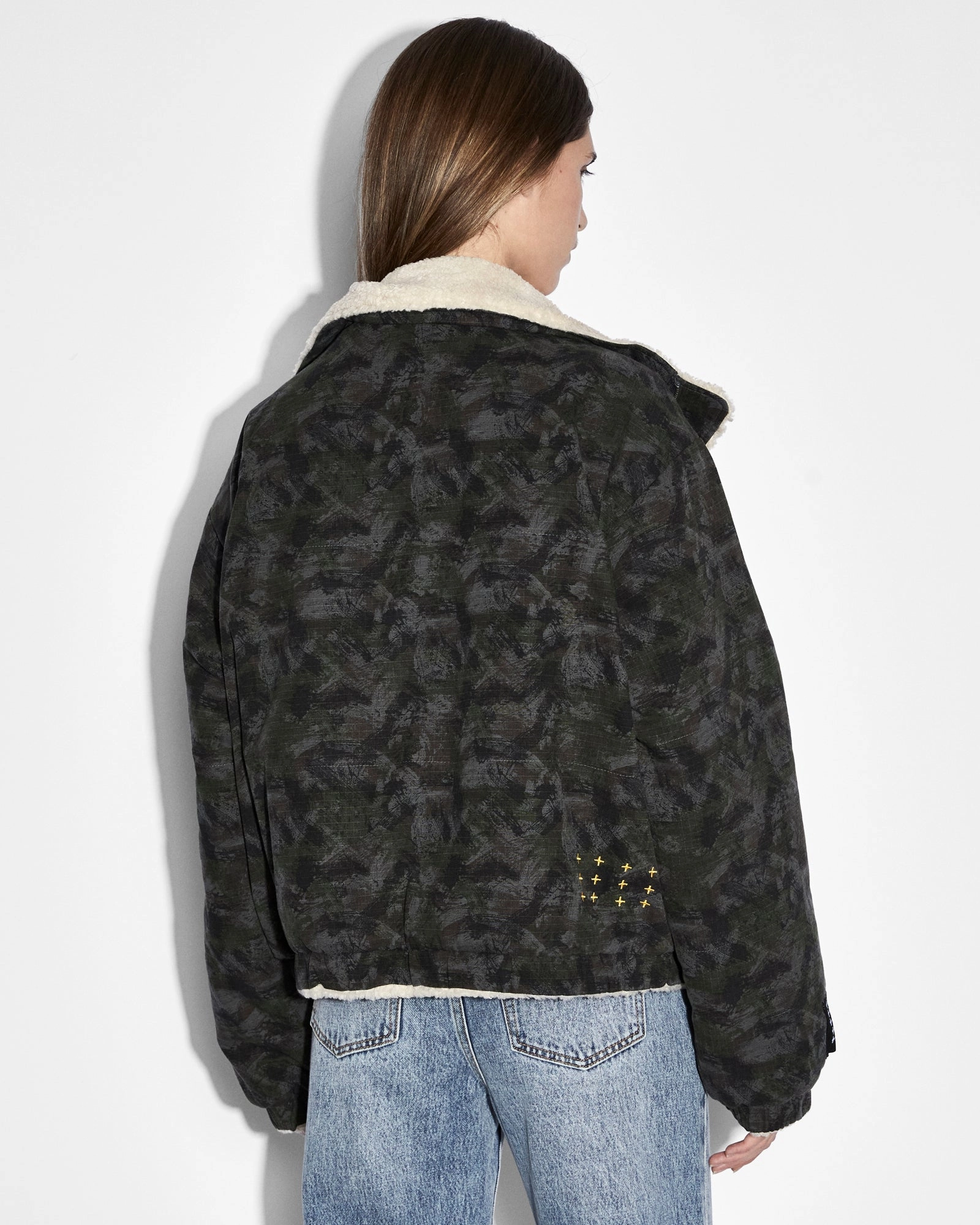 REVERSIBLE PUFFER JACKET CAMO / ECRU Flexible Cuff Ceremony