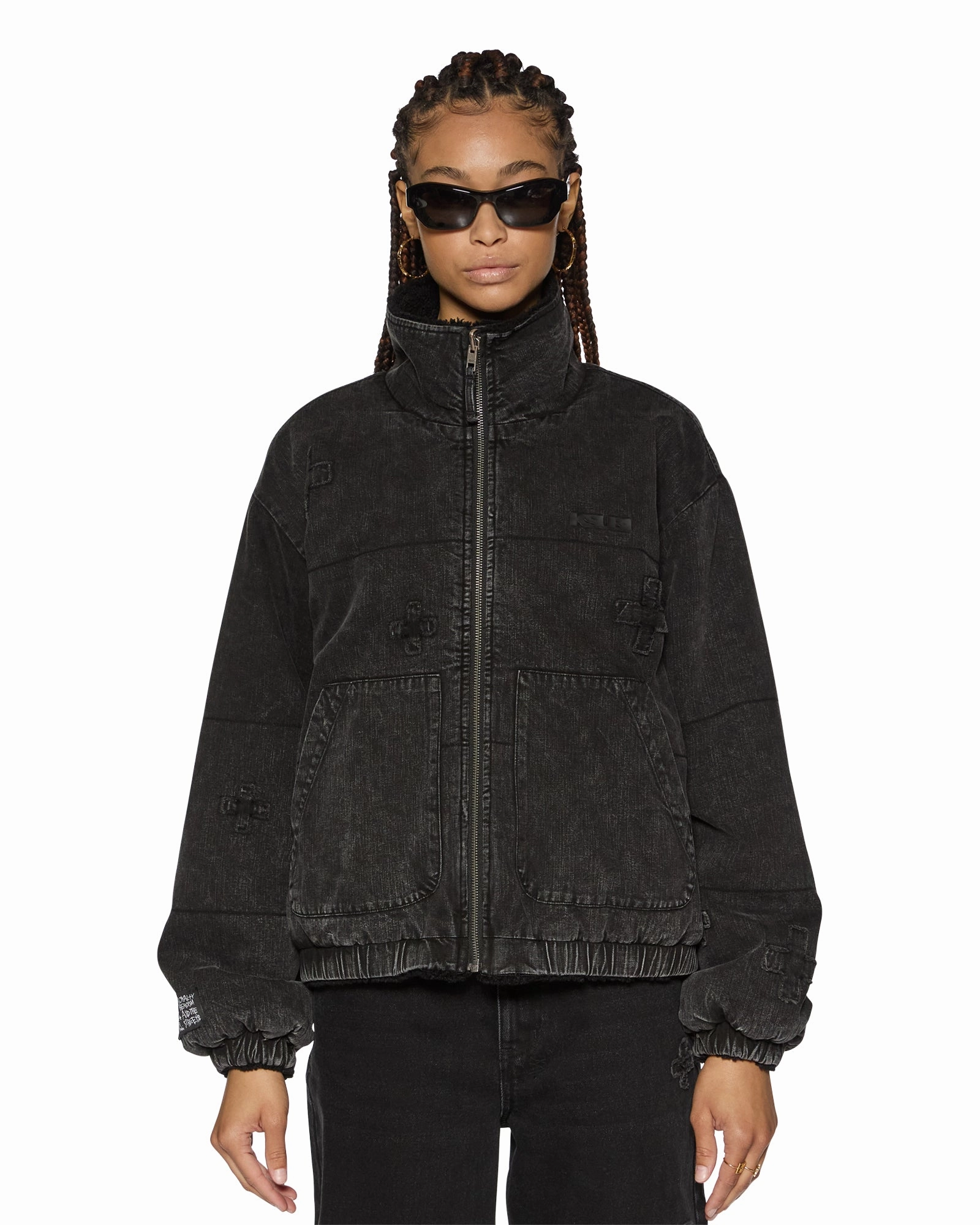REVERSIBLE PUFFER JACKET NOIR KRAFTWERK/BLACK Fast Fit Keychain