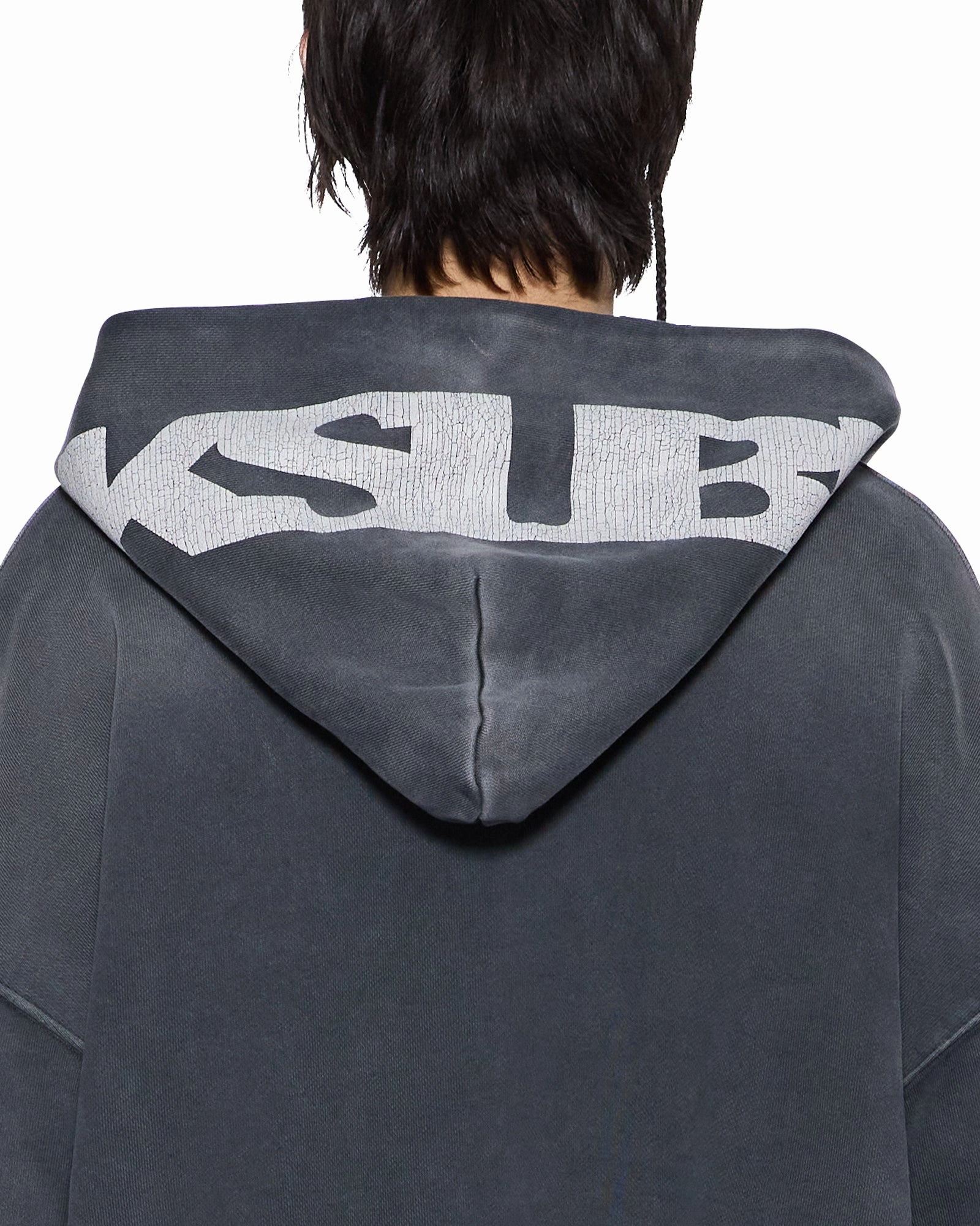 ACE EKCESS ZIP THRU HOODIE BLACK FADE LowMaintenance NoTagLabel