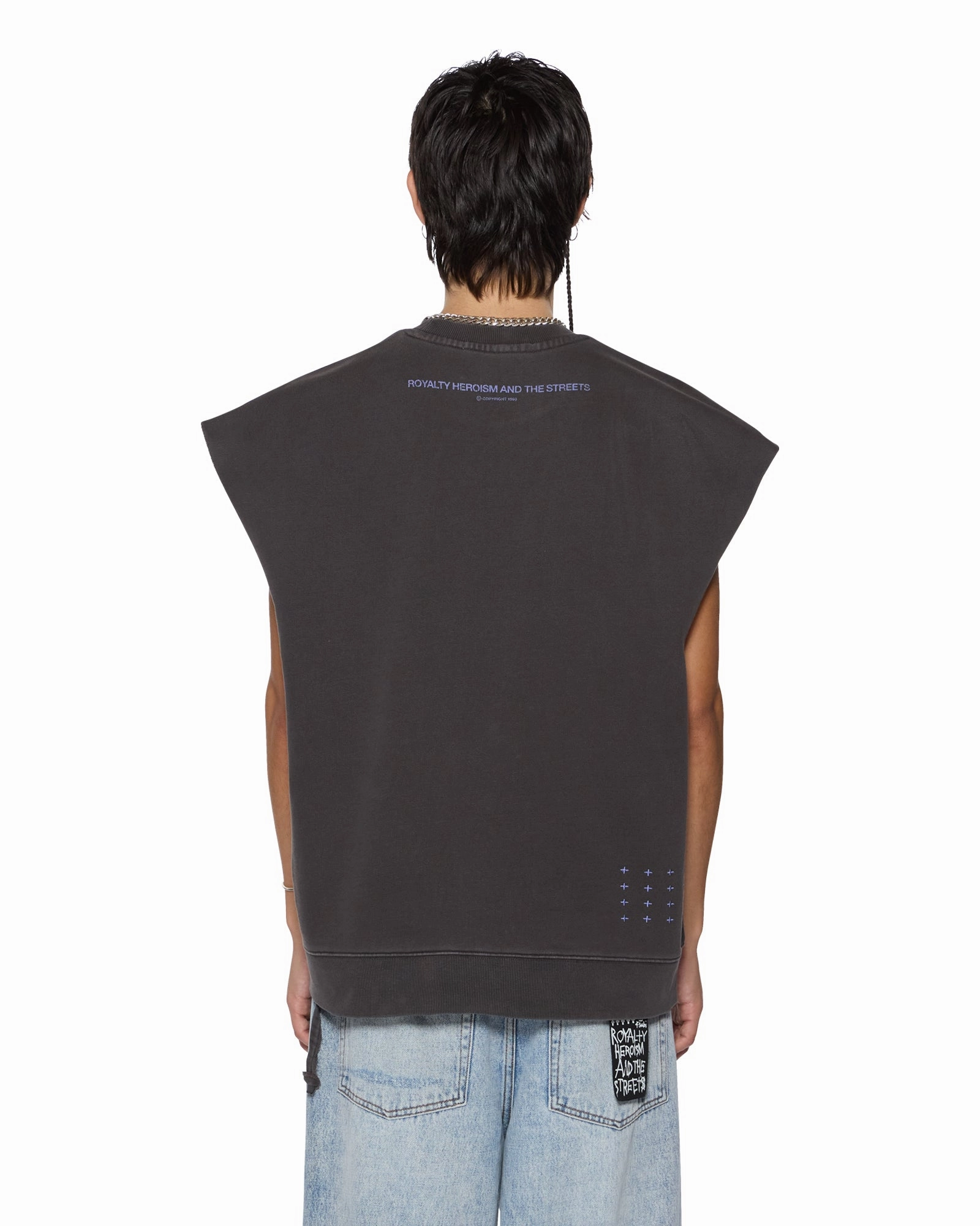 Summer Polo KINGDOM SLASH CREW FADED BLACK