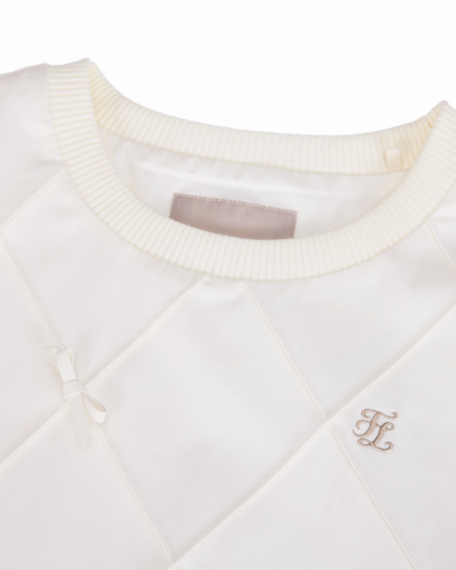 LongWearingComfort Ribbon Detailed Windproof Vest - Cream