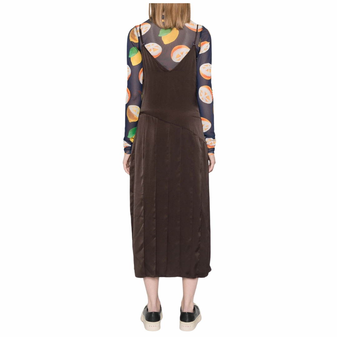 Stylish Line Scandi Clean Ribbon Hem Dress