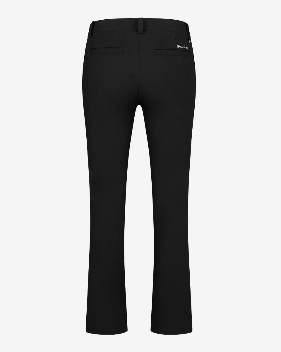 Ribbon pocket bootcut pants - Black Non Irritating Tags