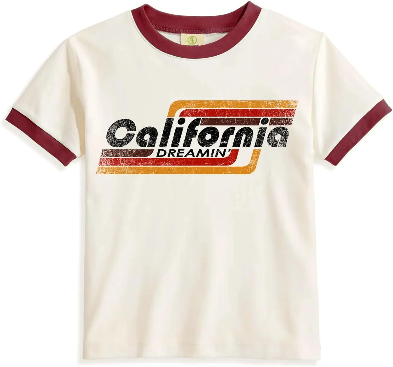 Ringer Graphic Womens Fitted Tee 70s 80s 90s Fashion Retro Tshirts for Women Crewneck Short Sleeve Custom T Shirts Vintage