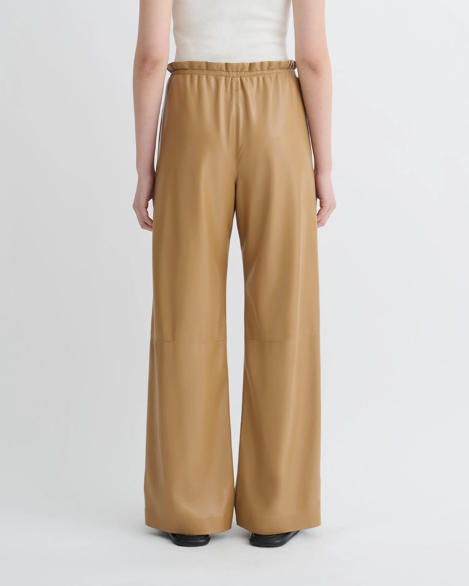 Geb - Okobor? Alt-Leather Pants - Oak Athletic Comfort Quick Fit Design