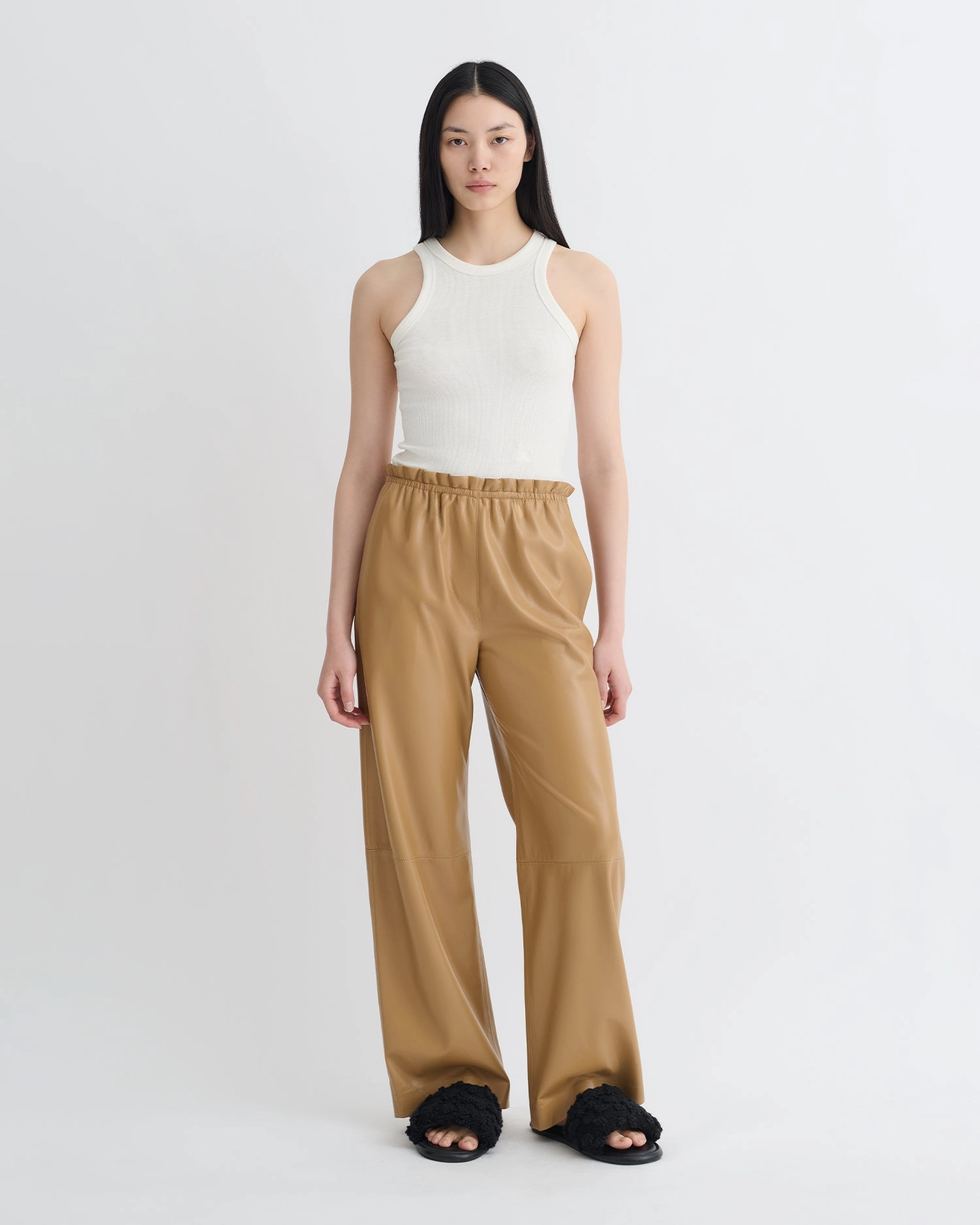 Geb - Okobor? Alt-Leather Pants - Oak Distressed finish Tear Resistant