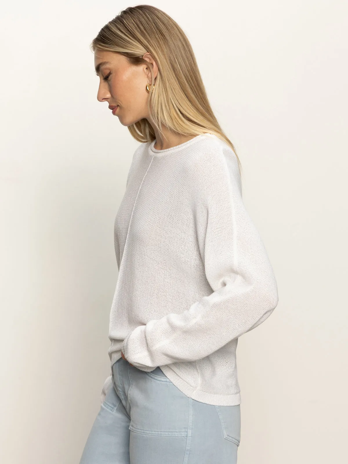 Easy Knitwear Top White Layer Ready Fit adults'