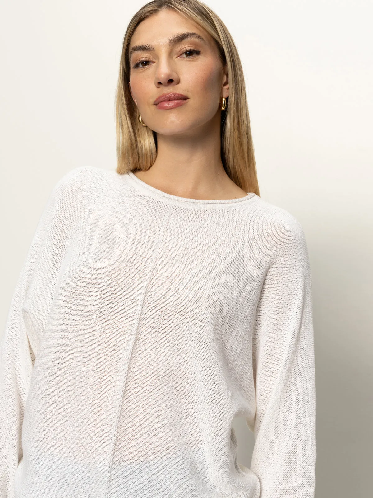 SunProtectionFabric Easy Knitwear Top White