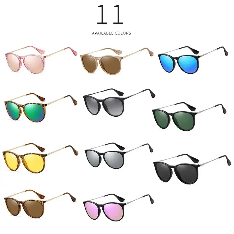 ROSYBEE UV Protection Round Sunglasses for Women with Tortoise Shell Frame