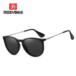 ROSYBEE UV Protection Round Sunglasses for Women with Tortoise Shell Frame