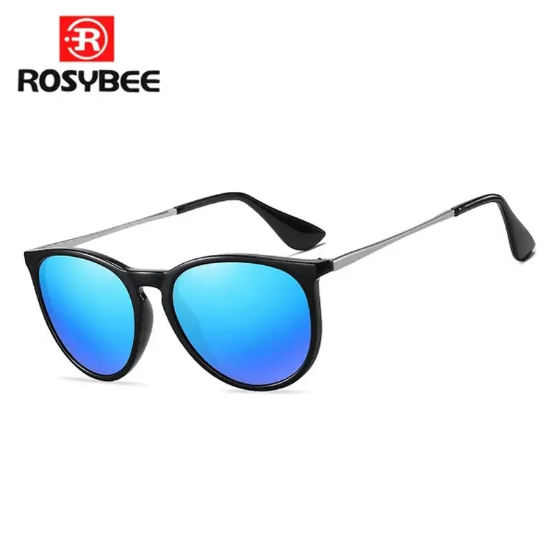 ROSYBEE UV Protection Round Sunglasses for Women with Tortoise Shell Frame