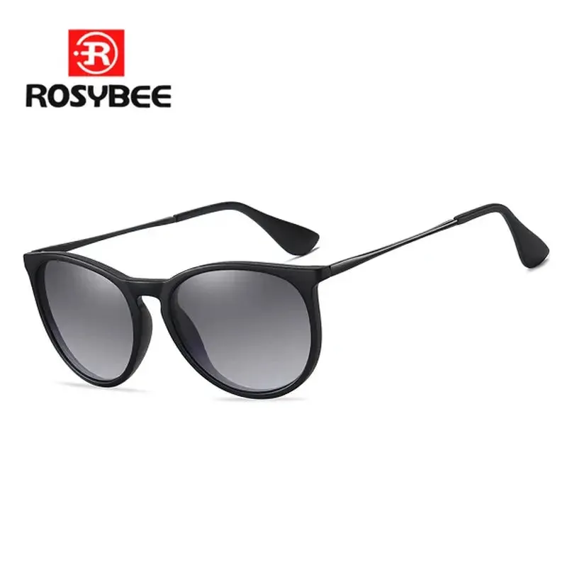 ROSYBEE UV Protection Round Sunglasses for Women with Tortoise Shell Frame