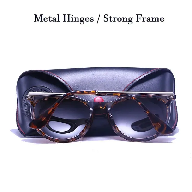 ROSYBEE UV Protection Round Sunglasses for Women with Tortoise Shell Frame