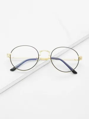 Round Lens Tinted Glasses
