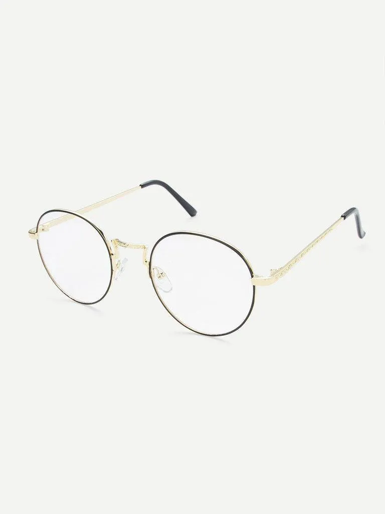 Round Lens Tinted Glasses