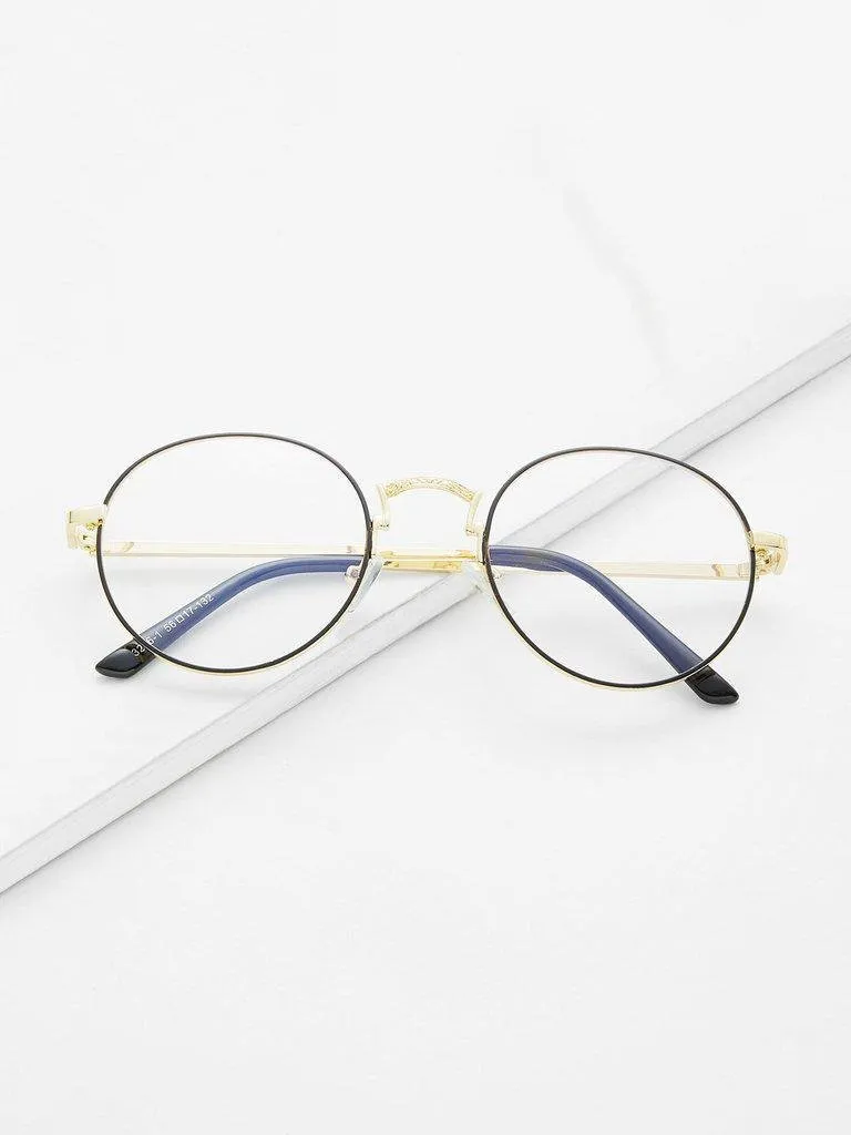 Round Lens Tinted Glasses
