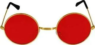 Round Sunglasses (For Men & Women, Red, Clear)