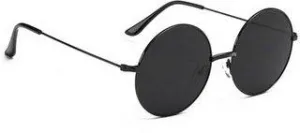 Round Sunglasses (For Men & Women, Red, Clear)