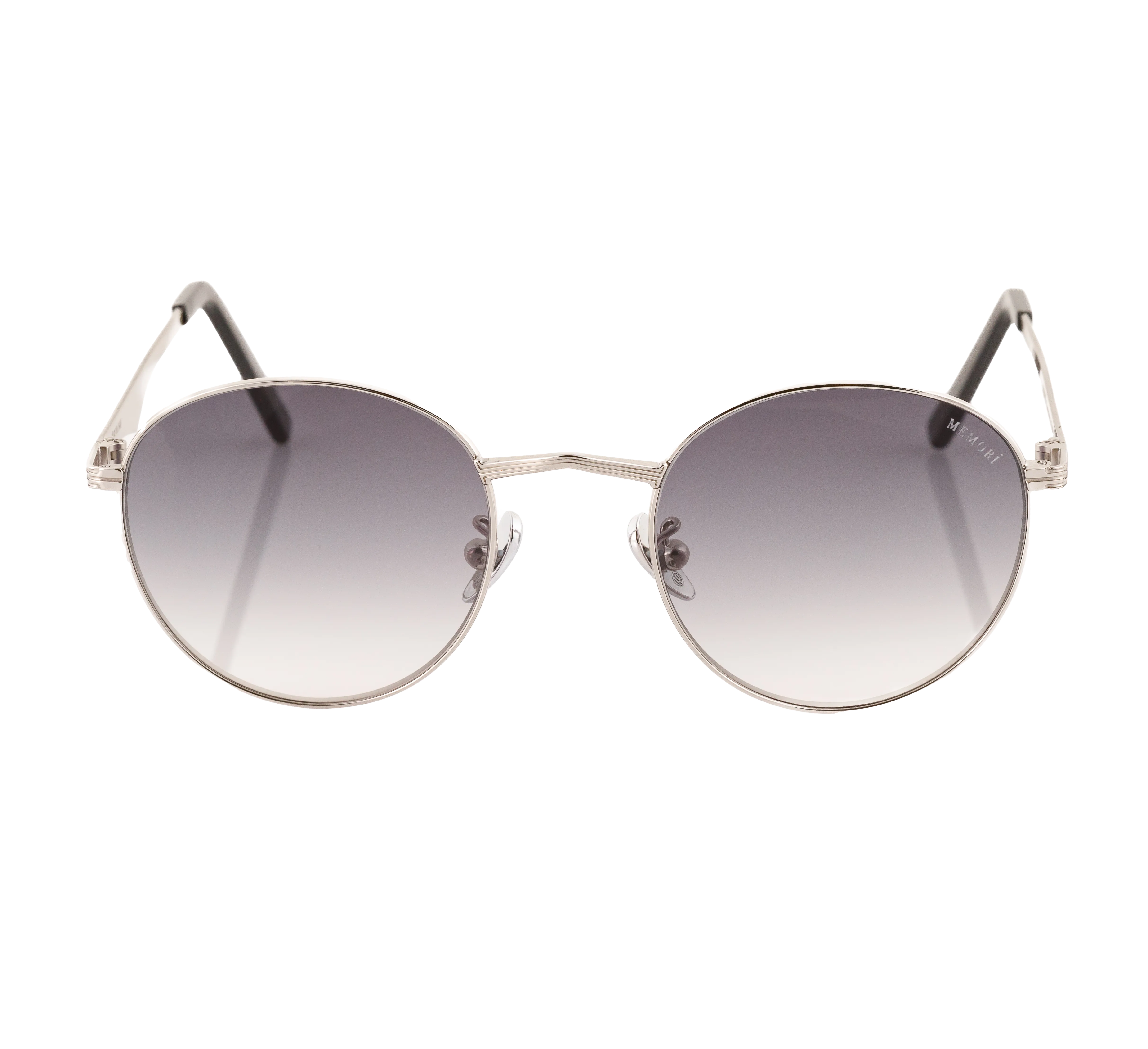 Round Sunglasses in Gold - Warm Brown Lenses