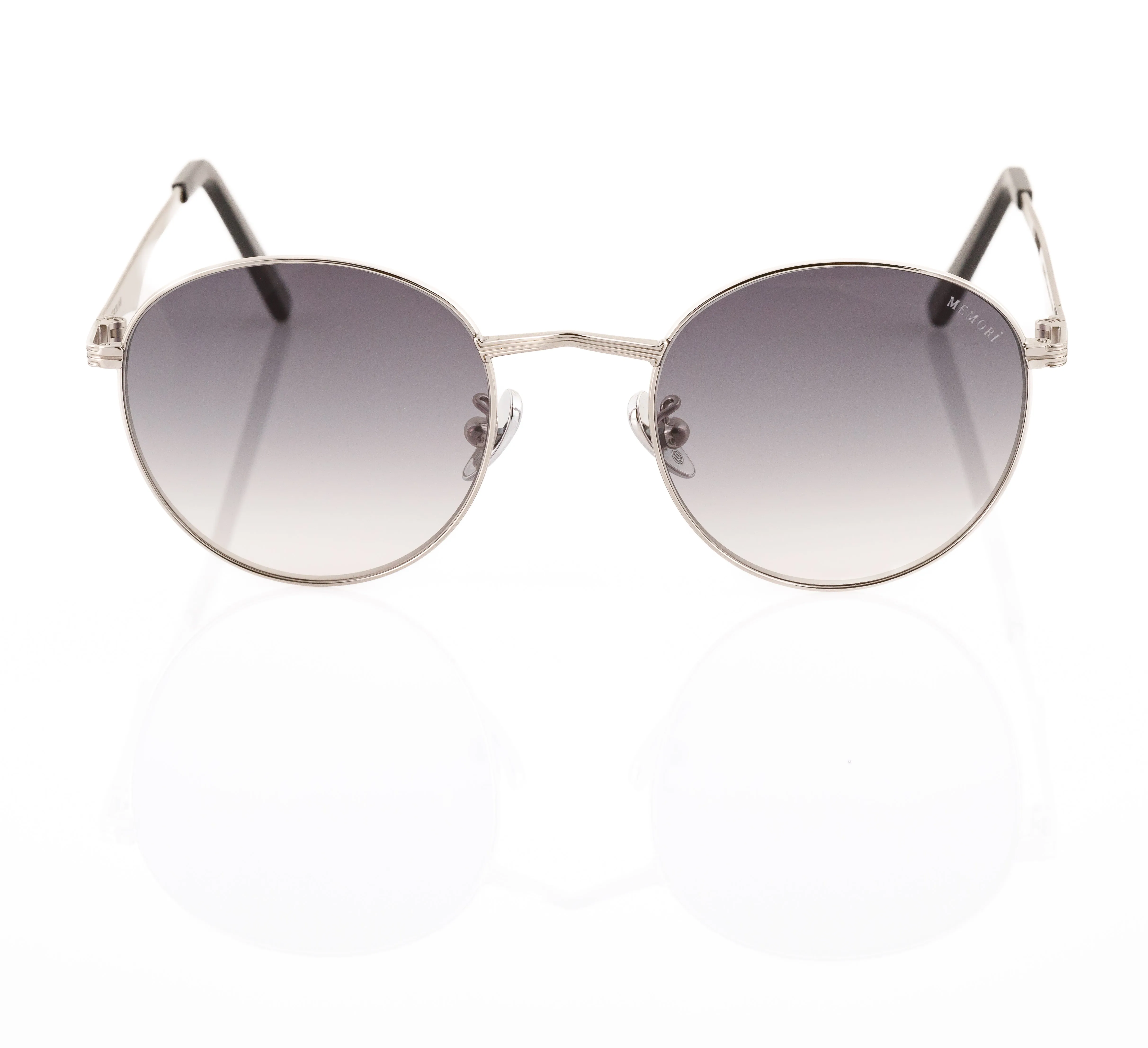 Round Sunglasses in Gold - Warm Brown Lenses