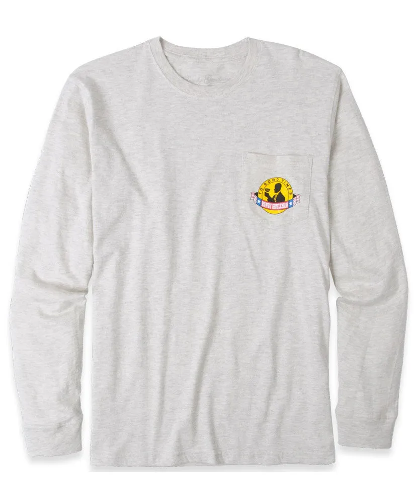 Rowdy Gentleman - JFK Rookie Card Pocket Long Sleeve Tee